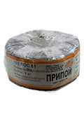 Припой ПОС61 ТР 0.5мм бухта 1 кг, (16-19г)