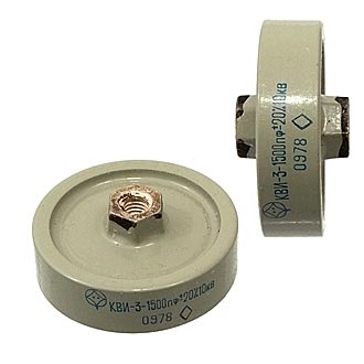 Конденсатор КВИ-3   10КВ   1500ПФ