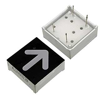 Индикатор цифровой 0.8 22X22mm 8V 17mcd red