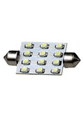 ARL-T10X42MM, White 3528 smd 12-LED(12V,SV8.5.HR) ARL (авт.лампы)