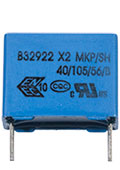 B32922C3334M, конд. X2 0.33мкФ 305VАС/630VDC 20% шаг 15мм 18х8х14мм