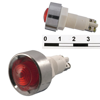 Св.диод в корпусе L-836-R  12VDC d 13