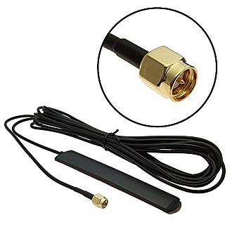 Антенна GSM 2db RG174 5m SMA-P
