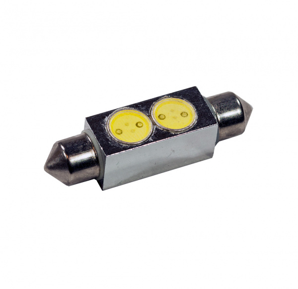 S8.5*42-FT-2LED-1W-W-, 12V, LED лампа белая Festoon S8.5*42 2*1W