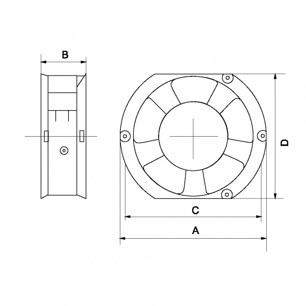 RQA 172x150x50HBL 110VAC